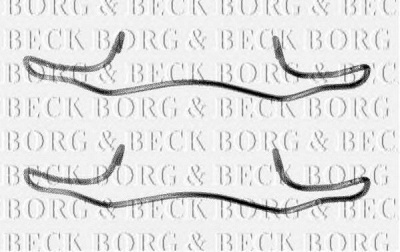 BORG & BECK bbk1180 -  Комплектующие, колодки дискового тормоза